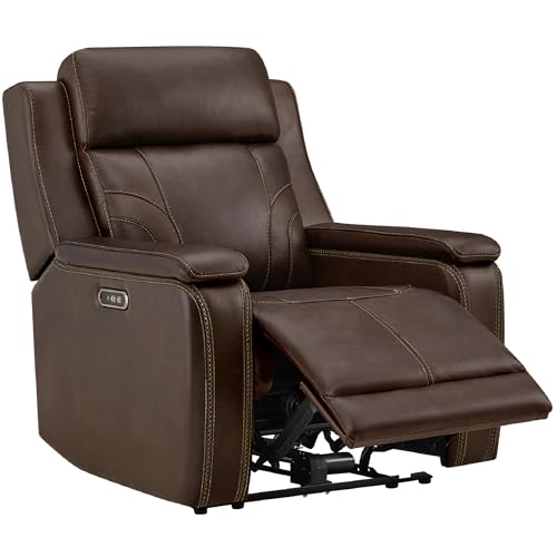 Genuine Leather Power Recliner Chairs