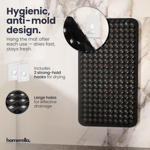 Bathtub Mat Non Slip 35x16 Shower Mat Non Slip Anti Mold BPA Free