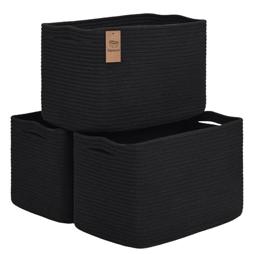 3 Pack Shelf Baskets for Organizing
