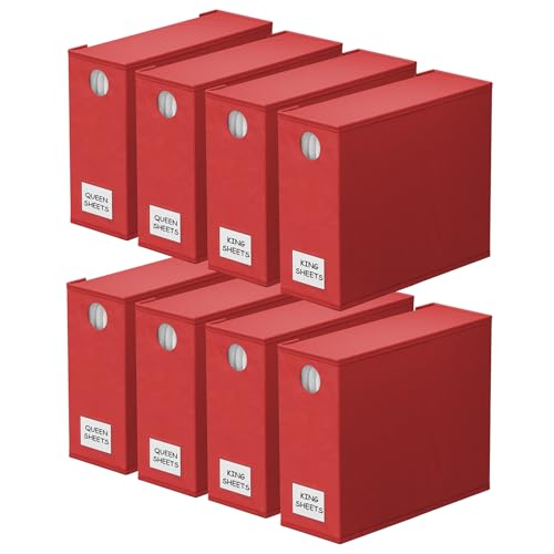 8 Pack Bed Sheet Organizers and Storage