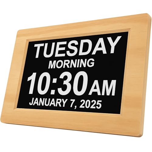 Day Clock Large Digital Display with Date and Day of The Week