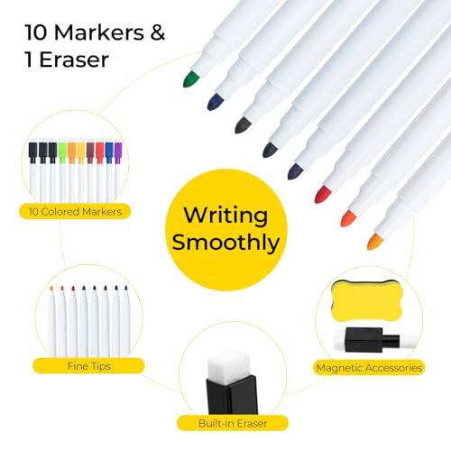 Dry Erase Magnetic Fridge Calendar Set