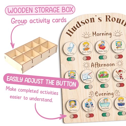 Personalized Wooden Daily Routine Chart