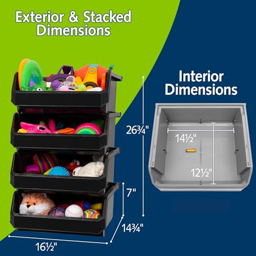 Plastic Containers for Organizing and Storage Bins for Closet