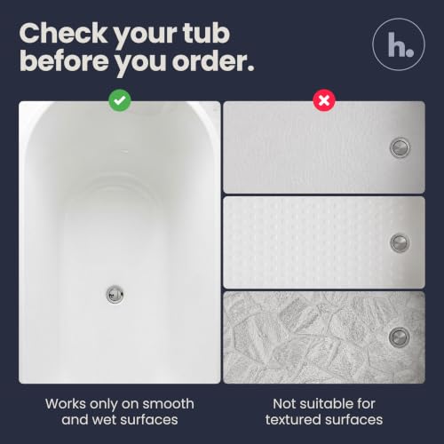 Bathtub Mat Non Slip 35x16 Shower Mat Non Slip Anti Mold BPA Free