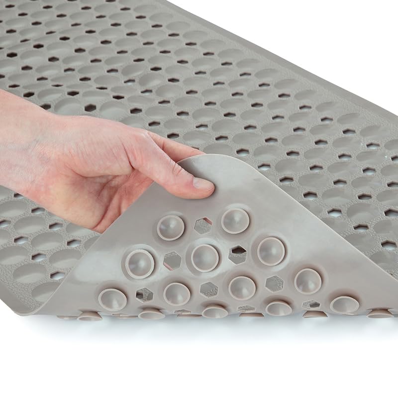 39"x16" Power Grip Non Slip Bathtub Shower Mat