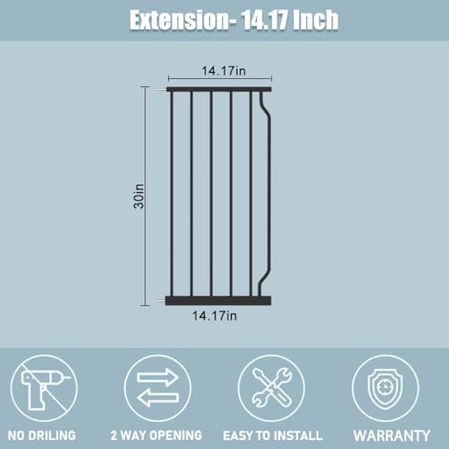 Narrow Extra Wide Baby Gate for Stairs