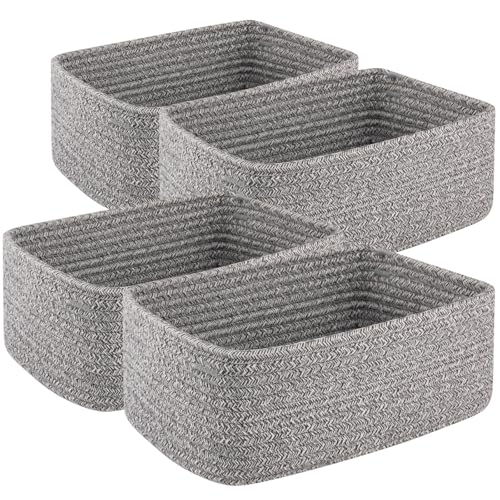 4 Pack Small Storage Shelf Baskets for Organizing