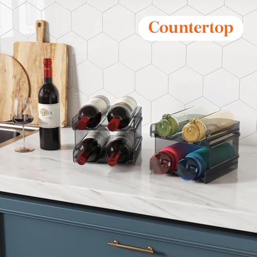 Plastic Stackable Wine Rack for Refrigerator