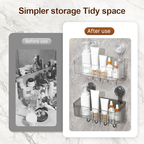 No Drill Bathroom Suction Storage Box