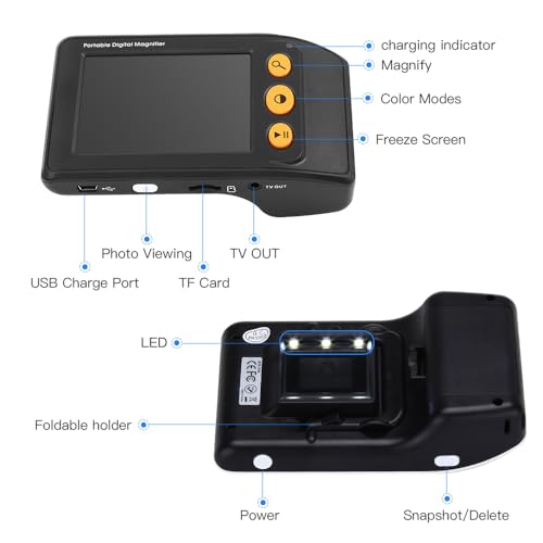 Digital Magnifier Electronic Video Magnifier 3.5 Inch LCD Screen