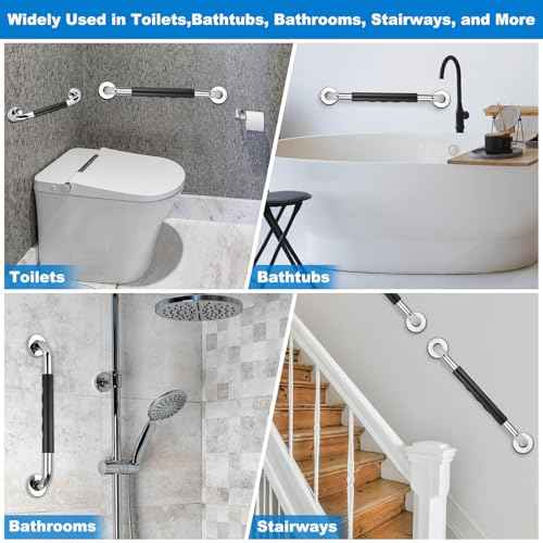 3 Pack Grab Bars for Bathtubs and Showers