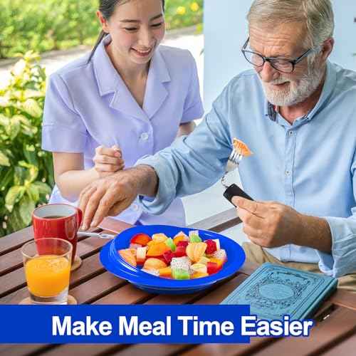 2 Sets Adaptive Utensils Bowl and Plate Set Suction Base