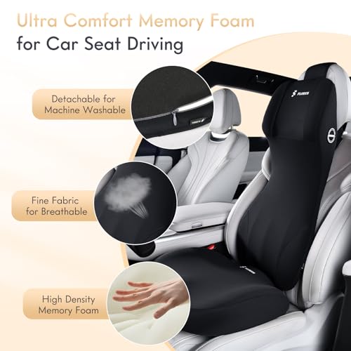 Memory Foam Car Seat Cushion with 2