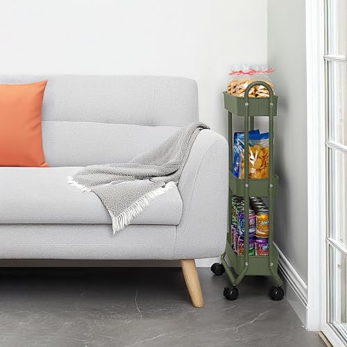 Slim Rolling Storage Cart