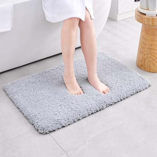Bathroom Rug Non Slip Fluffy Bath Mat for Bathroom Floor Washable Plush Luxury Bath Rug for Tub Soft Shaggy Shower Sink Mat