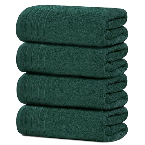 Pack of 4 Extra Large Bath Towels 30 x 60 Inches