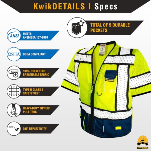 SHERIFF & SPECIALIST Safety Vest Class 2 & 3 ANSI OSHA Hi Vis Vest