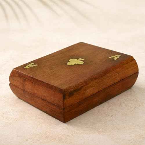Wooden Playing Card Box