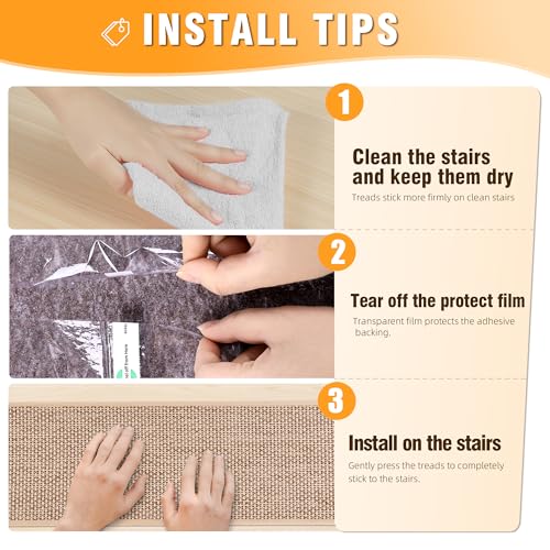 Stair Treads Non Slip Stair Runner for Wooden Steps Stairs Carpet Treads Indoor Staircase Covers Mat