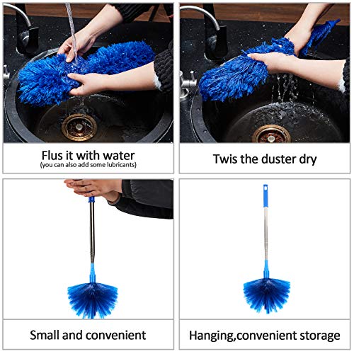 LAZYCOTTAGE Ceiling Fan Duster with Extension Pole
