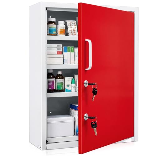 Corner Wall Cabinet with Lock