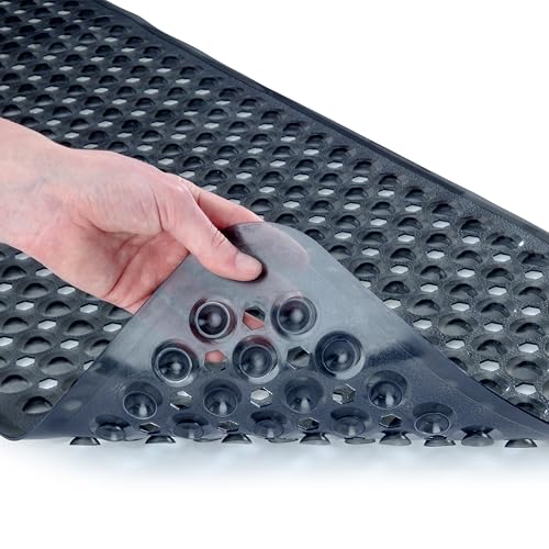 39"x16" Power Grip Non Slip Bathtub Shower Mat