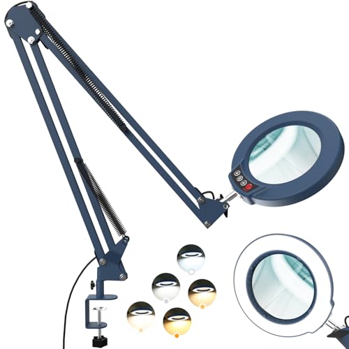 Magnifying Glass with Light and Clamp