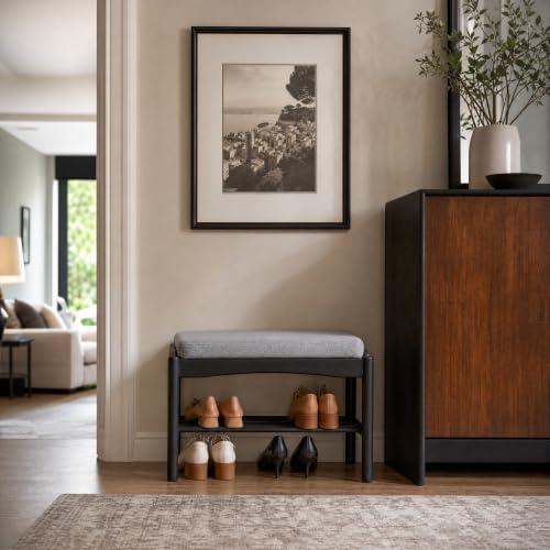 Solid Wood Shoe Bench