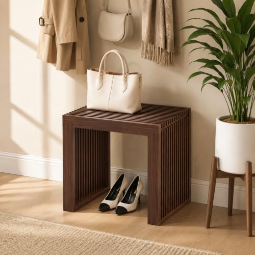 Bamboo Dining Bench Indoor Long Bench Entryway Shoe Rack Benchs