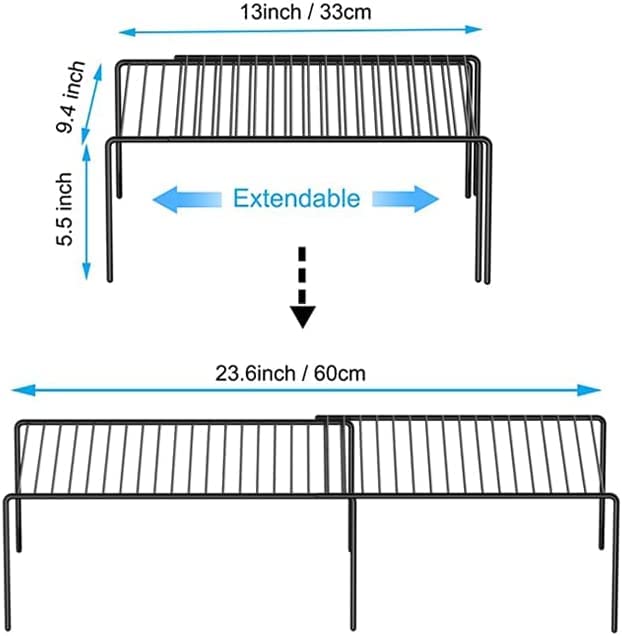 kitchen counter and cabinet shelf organizers
