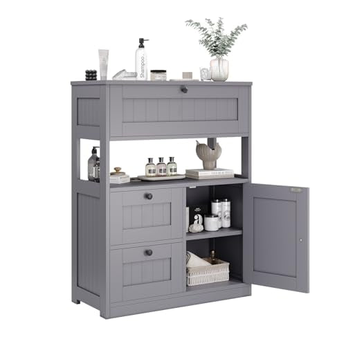 Modern Bathroom Floor Storage Cabinet
