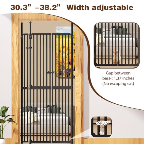 75″ Extra Tall Cat Gate for Doorway