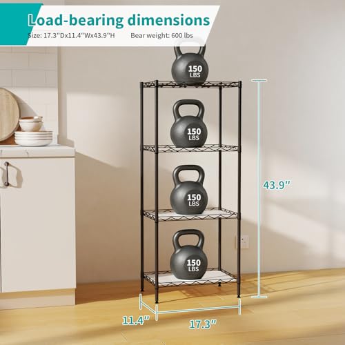 Adjustable Storage Shelves NSF Heavy Duty Metal Shelves Garage Organizer Wire Rack Shelving Storage Unit Shelf Utility