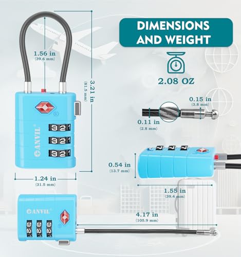 TSA Approved Luggage Locks