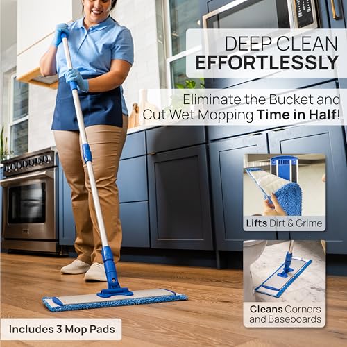 18" & 20" Premium Microfiber Wet Mop Pad……