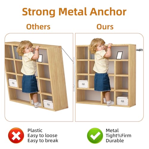 Furniture Anchors （10 Packs） for Baby proofing and Furniture Wall Anchor