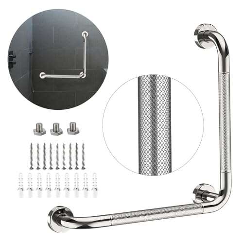 L Shaped Bathroom Grab Bars