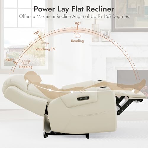 Genuine Leather Power Recliner Chair