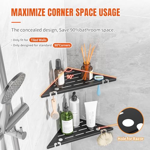 Heavy Duty Triangular Corner Shower Shelf