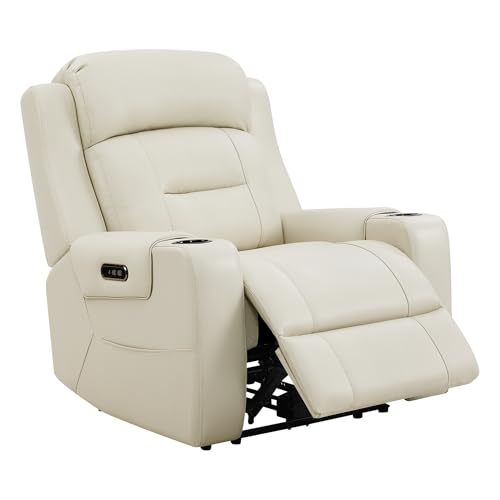 Genuine Leather Power Recliner Chair