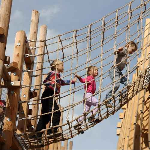 Jute Rope Net Heavy Duty Natural Hemp Rope Net Climbing Safety Rope Netting