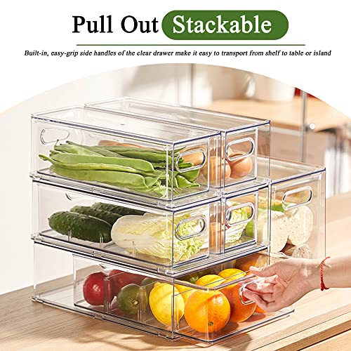 2 Pack Fruit Storage Containers for Fridge with Strainer