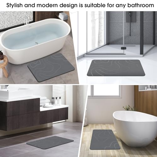Stone Bath Mat Diatomaceous Earth Shower Mat Non