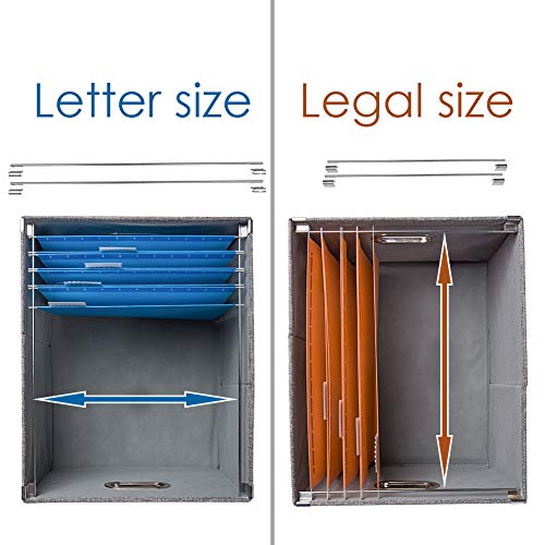 File Box with Metal Brackets