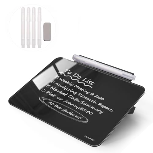 Small Desktop Glass Whiteboard