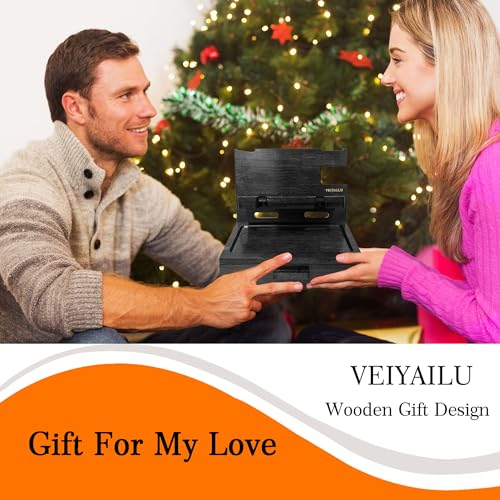 Gifts for Him Husband Boyfriend Son Men Nightstand Organizer Wood Phone Docking Station