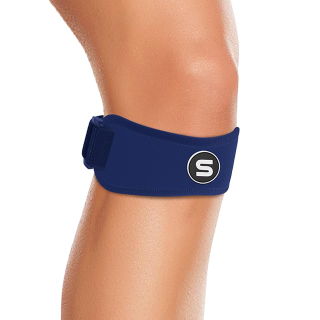 Patellar Tendon Support Strap Swedish Brand for Women & Men Effective Osgood Schlatter Knee Brace Youth & Kids with 3 Adjustable Length fits