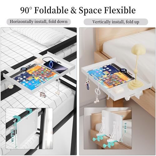 Foldable Bedside Shelf