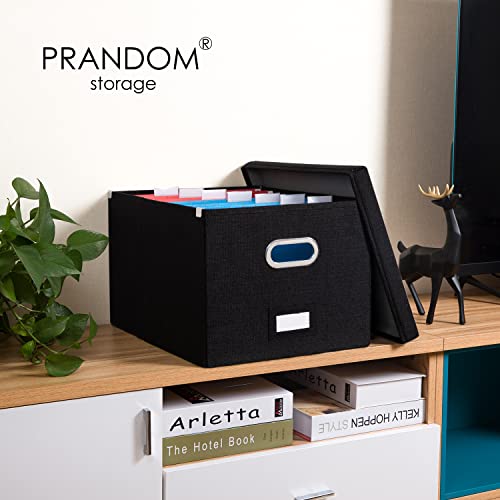 File Box with Metal Brackets